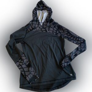 Champion Lightweight Performance Hoodie / Color: Dark Gray / Size: S